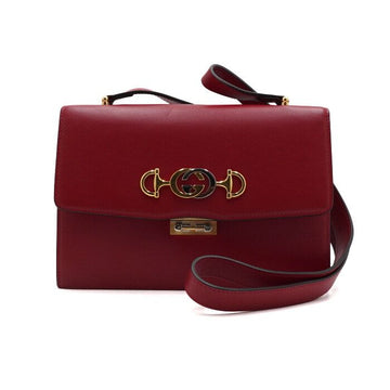 GUCCI レッドカーフスキンジュミスモールショルダーバッグ兼クロスバッグ 576388 159299548 [P]