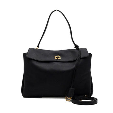 Balenciaga Rodeo Medium Tote Bag in Black Calfskin aa66724 159299561 [P]