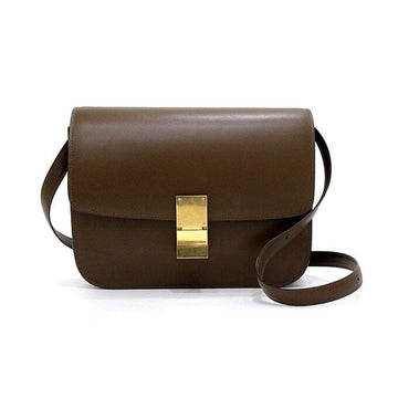 CELINE ミディアムカーフスキンクラシックボックスショルダーバッグ兼クロスバッグ aa66795 159299562 [P]