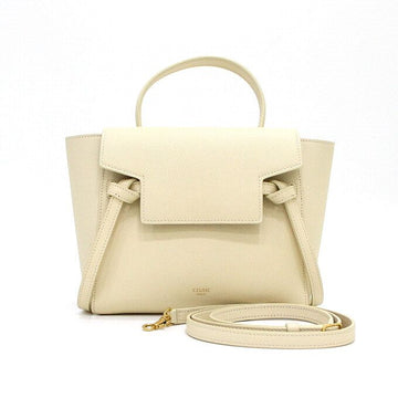 CELINE クリームナノベルトバッグトートバッグ兼ショルダーバッグ aa66792 159299566 [P]