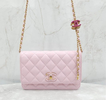 CHANEL Pink Wallet on Chain WOC Mini Crossbody AP3938 147858396 [P]