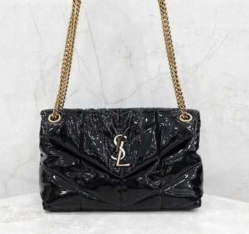 SAINT LAURENT ペイダント ルル プファー ショルダーバッグ スモール 577476 148382396 [P]