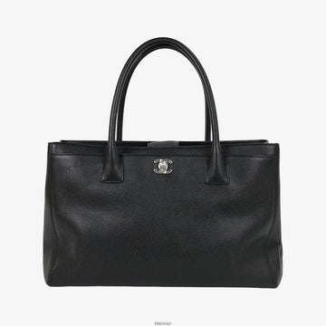 CHANEL Executive Surf Tote Bag Black Silver 32U4NNSH 159301401 [P]