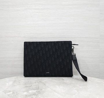 Dior A5 Oblique Jacquard Strap Clutch 2ESCA483YKY 156524296 [P]