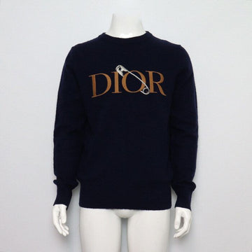 Dior Judy Blame 043M610AT202 Navy Wool Signature Clip Logo Men's Knit T-Shirt 159303073 [P]