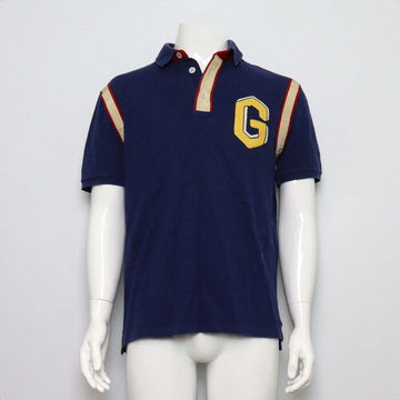 Gucci Blue Men's G Logo Patch Polo Short Sleeve T-Shirt 511865 159303221 [P]