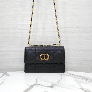 Dior Mini Chain Bag Black Cannage S5169UDAX 159303761 [P]