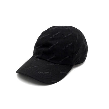 Balenciaga Black Cotton Multi-Logo Men's Cap aa66184 159305910 [P]