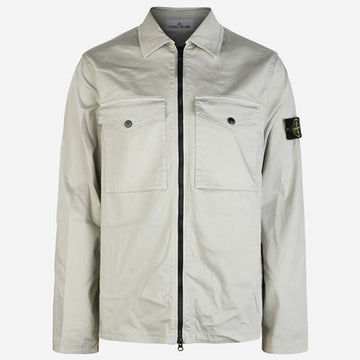 Stone Island Chest Pocket Stretch Satin Shirt Jacket Sand 1200010 S0012 V0095 159323434 [P]