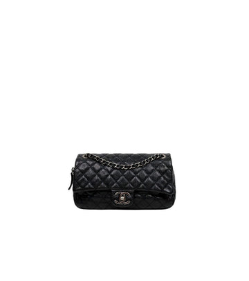 CHANEL Schwarze Kaviar Shiba Flap Schultertasche 67227 159325840 [P]