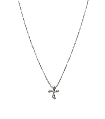 Tiffany & Co Cross Silver Necklace 66880 159338458 [P]
