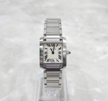 CARTIER タンキ フランセーズ スティール ウォッチ スモール 20MM 156567532 [P]