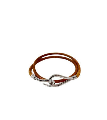 HERMES Haken Armband aus braunem Leder 1822 159344278 [P]