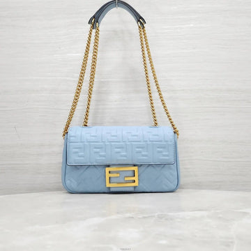 FENDI Baguette-Kettenleder-Schultertasche 8BR793 157846004 [P]