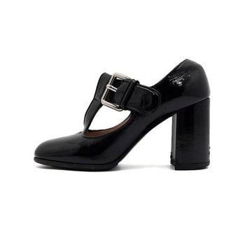 Miu Miu Black Patent Mary Jane T-Bar Strap Women's Pumps Heels 5I242D 159363774 [P]