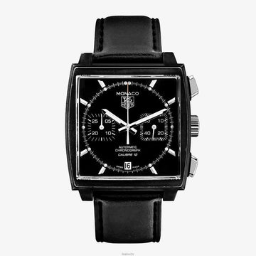 Tag Heuer Monaco Calibre 12 Automatic Watch 39MM Black QN3H9BRP 157846848 [P]
