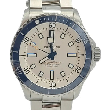 BREITLING スーパオーシャン ホワイトブルー オートマチック ウォッチ ETA101048 151517468 [P]