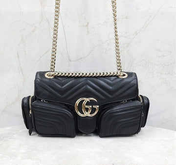 GUCCI gg GG マモン マルチポケット ショルダーバッグ スモール 795228 148264520 [P]