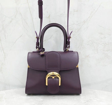 DELVAUX ブリアン パープル ミニ トート ショルダーバッグ 149481917 [P]