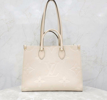 Louis Vuitton OnTheGo MM Tote Bag Cream M46531 152832939 [P]