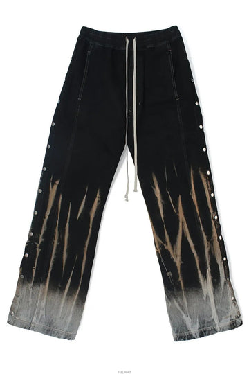 Rick Owens DRKSHDW Denim PUSHER Pants Black Terra DU02D2393 BSUN 0983 118308571 [P]
