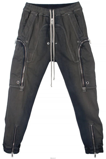 RICK OWENS Cargo-Denim in degrade, dunkelgrau, Stretch-Design 147375764 [P]