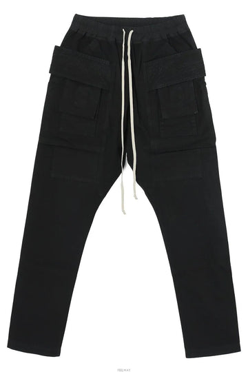 Rick Owens CREATCH CARGO in Black Cotton Canvas 129630937 [P]