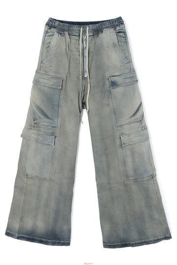 Rick Owens JUMBO BELAS Stretch Denim Double Cargo DU02D2398 SKY 46 118308577 [P]
