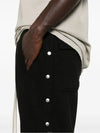 Rick Owens Black Cotton Fleece Pusher Pants 119024185 [P]