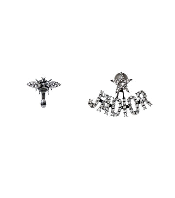 DIOR キュービック ジャ シルバー イヤリング 54920 155091116 [P]