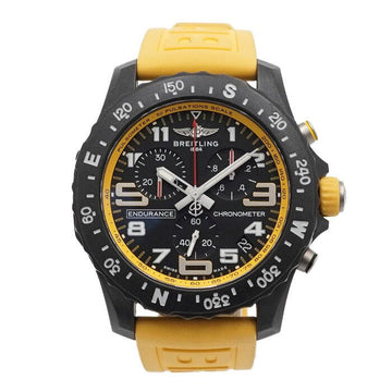 BREITLING インデュアランス プロ クロノ ブラック イエロー 44mm ラバーバンド クォーツ メンズ ウォッチ 159417032 [P]