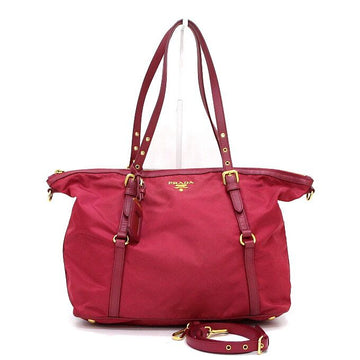 PRADA Tessuto Pocono Shopper Tote-Bag in Pink 1BG253 159417467 [P]