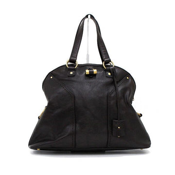 SAINT LAURENT Oversize Tote Bag aus dunklem Braun Leder 153959 159418935 [P]