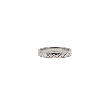 CHANEL Mini Quilted Ring 18K White Gold COCO CRUSH Ring Size 12 J11793 159486746 [P]