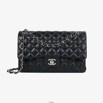CHANEL Classic Medium Bag Black Lambskin A01112 159422228 [P]
