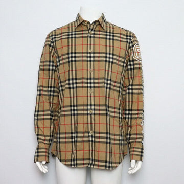 BURBERRY Vintage Baumwolle Popeline Logo-Druck Karomuster Herrenhemd 8029878 159422265 [P]