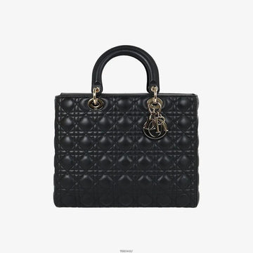 Dior Lady Large Bag Black Lambskin M0566ONGE 159422375 [P]