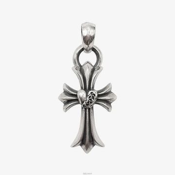 CHROME HEARTS ハート クロス ペンダント ウィズ ヴェイル 71C75E27 159422440 [P]