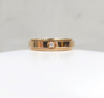 Piaget 18k Diamond Possession Ring 18K Rose Gold Size 49 G34P7M00 128747539 [P]
