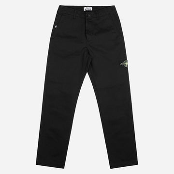 Stone Island Straight Pants with Patch Black 159427230 [P]