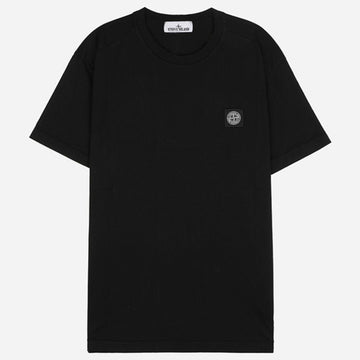 Stone Island Logo Patch Short Sleeve T-Shirt Black 159427254 [P]