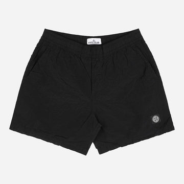STONE ISLAND Schwimmshorts mit Logo-Patch Schwarz 159427276 [P]