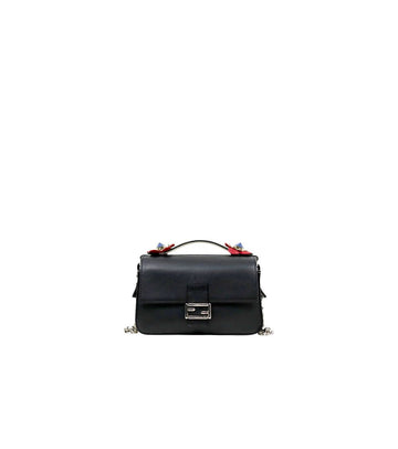 FENDI Zweifarbige Blumen-Doppel-Baguette-Ketten-Schultertasche 67345 159446928 [P]