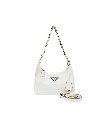 Prada White Nappa Re-edition Hobo Shoulder Bag 67323 159447017 [P]