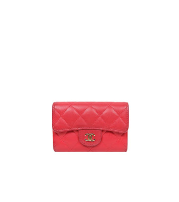CHANEL Rote Kaviarhaut Kartenetui 55488 159465802 [P]