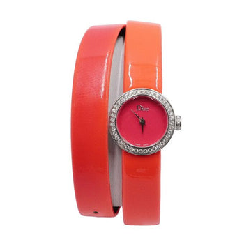 Dior Mini D Double Tour 19mm Quartz Leather Band Women's Watch CD040110A021 159479701 [P]