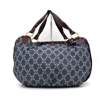 Celine Vintage Triomphe Denim Maquand Bitter Sweet Hobo Tote Bag aa66830 159481398 [P]