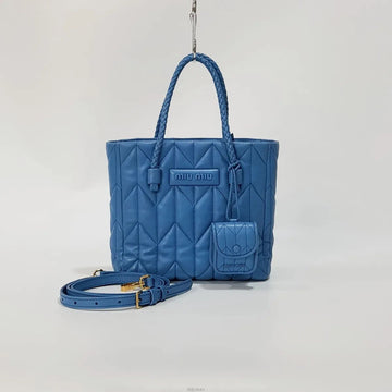 MIU MIU Nappa Quilted Tote Bag 159485886 [P]