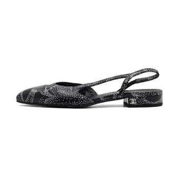 CHANEL Black and White Dot Slingback Shoes G31319 66888 159486741 [P]