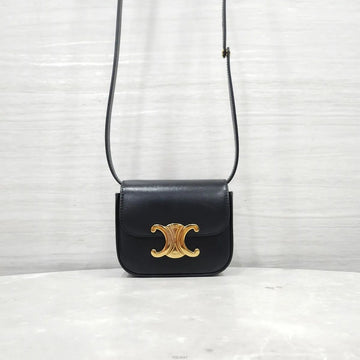 Celine Mini Claude Crossbody Triomphe Black 10I513DPV 158039068 [P]